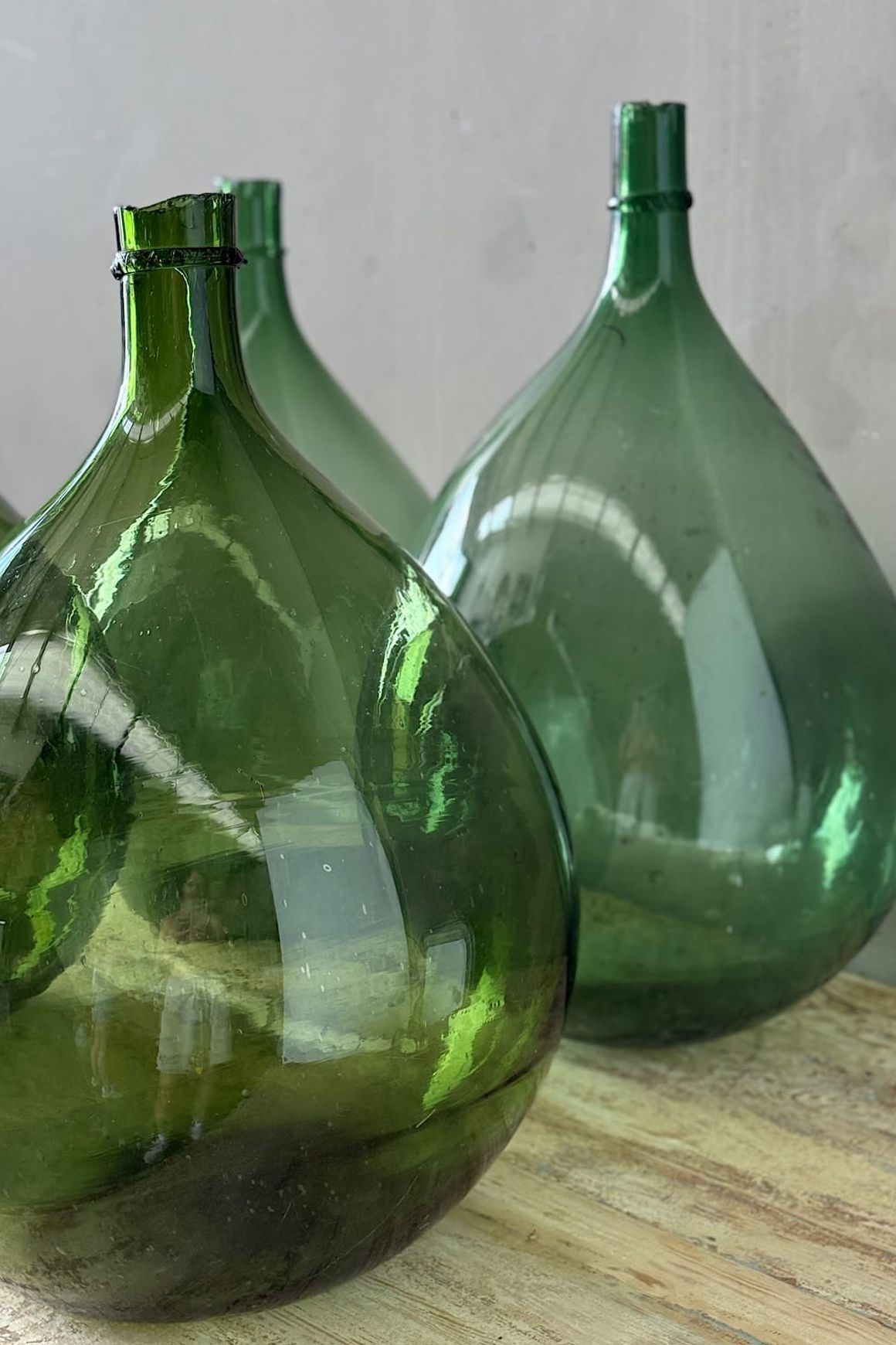Large Glass Demijohn Wine Flagons