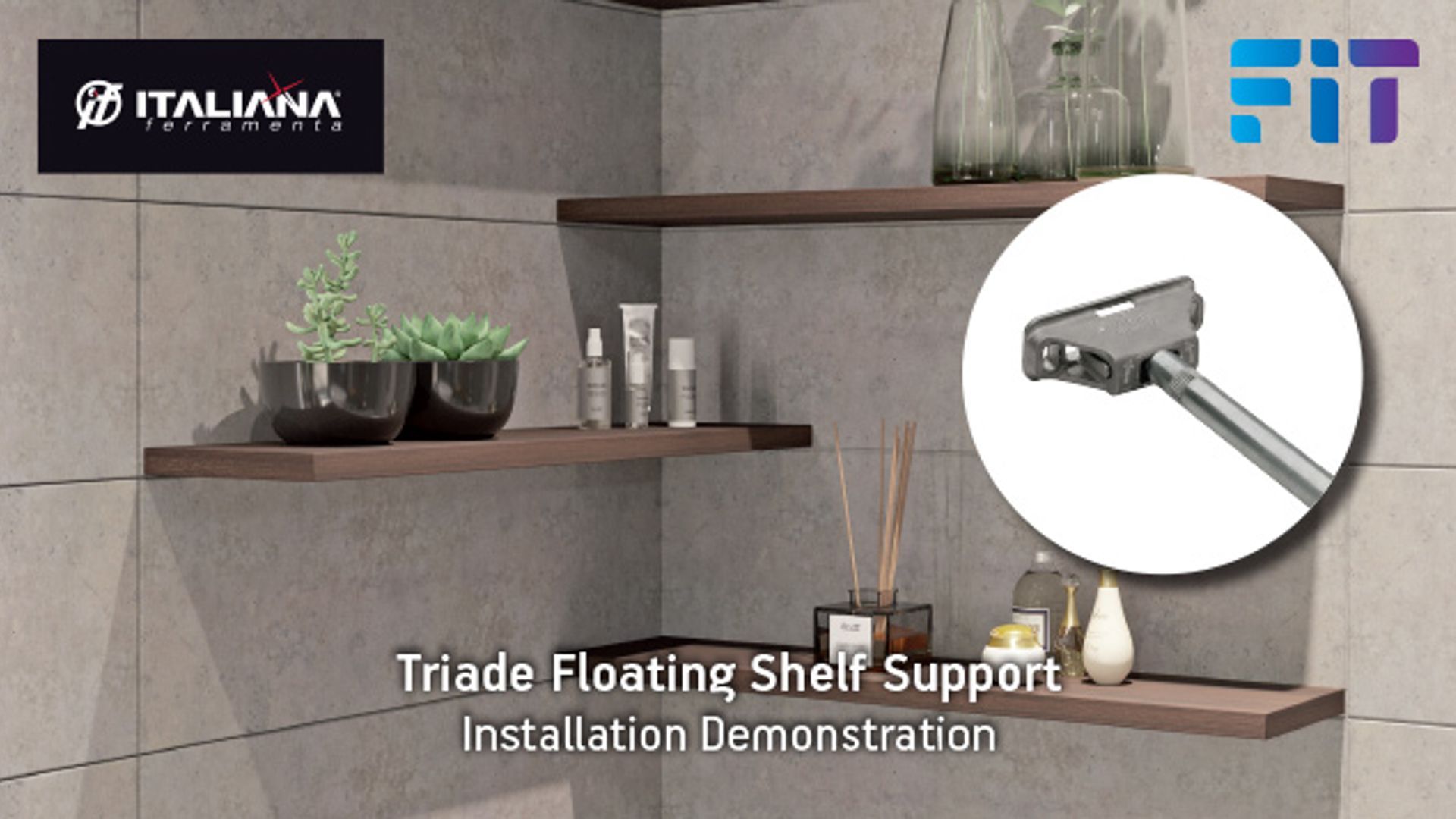 Triade Floating Shelf Support Installation