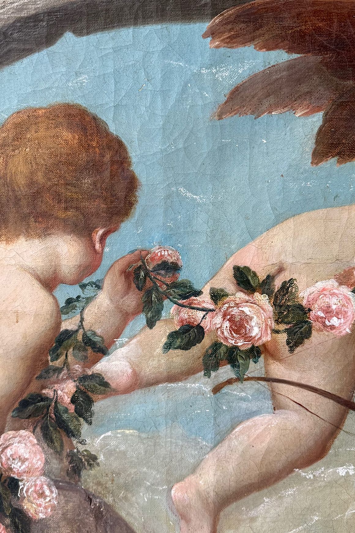 French Decorative Dessus-de-Porte Painting