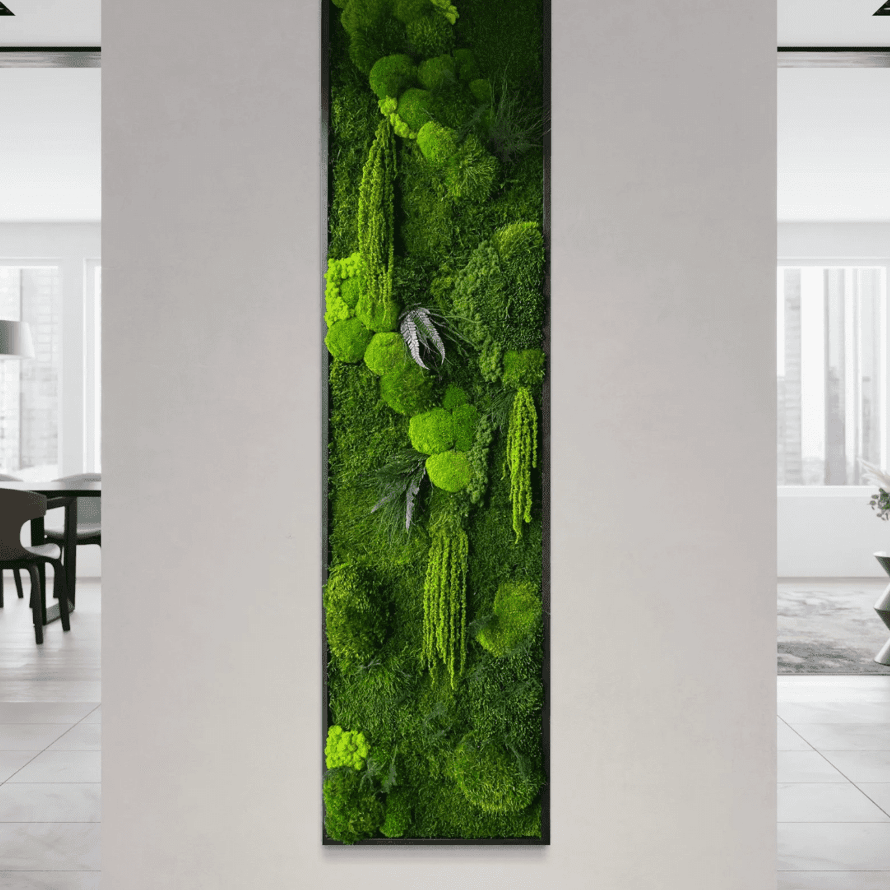 Moss Wall Art - Hanging Skinny Forest