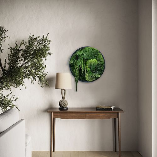 Round Moss Wall Art - Forest