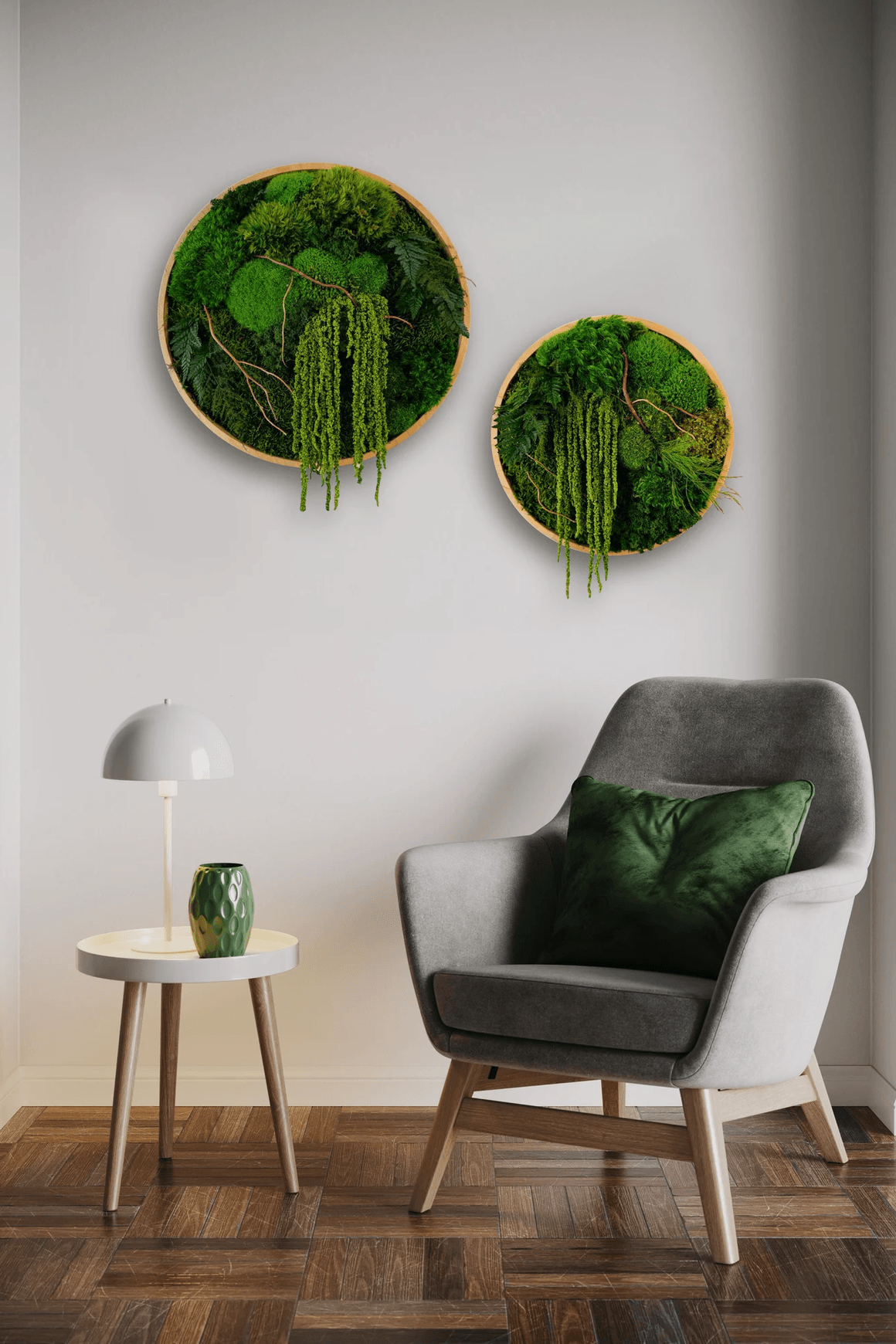 Round Moss Wall Art - Enchanted Forest