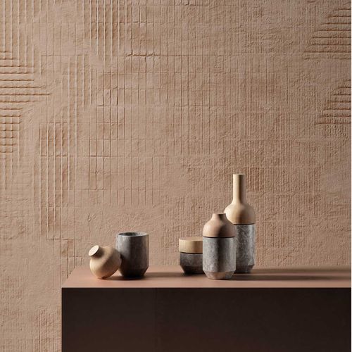 Styl'Editions Textural Wallpaper - Terracotta