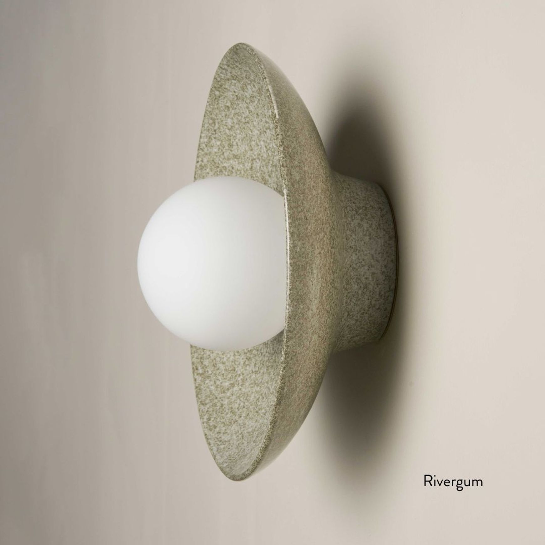 Ceramic Wall Dish Sconce Light