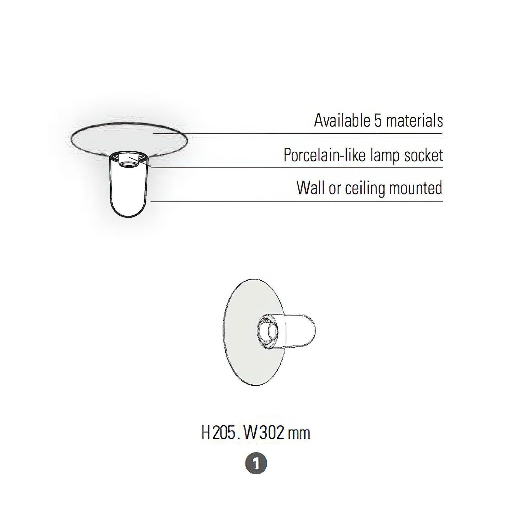 Cooper Wall/Ceiling Light