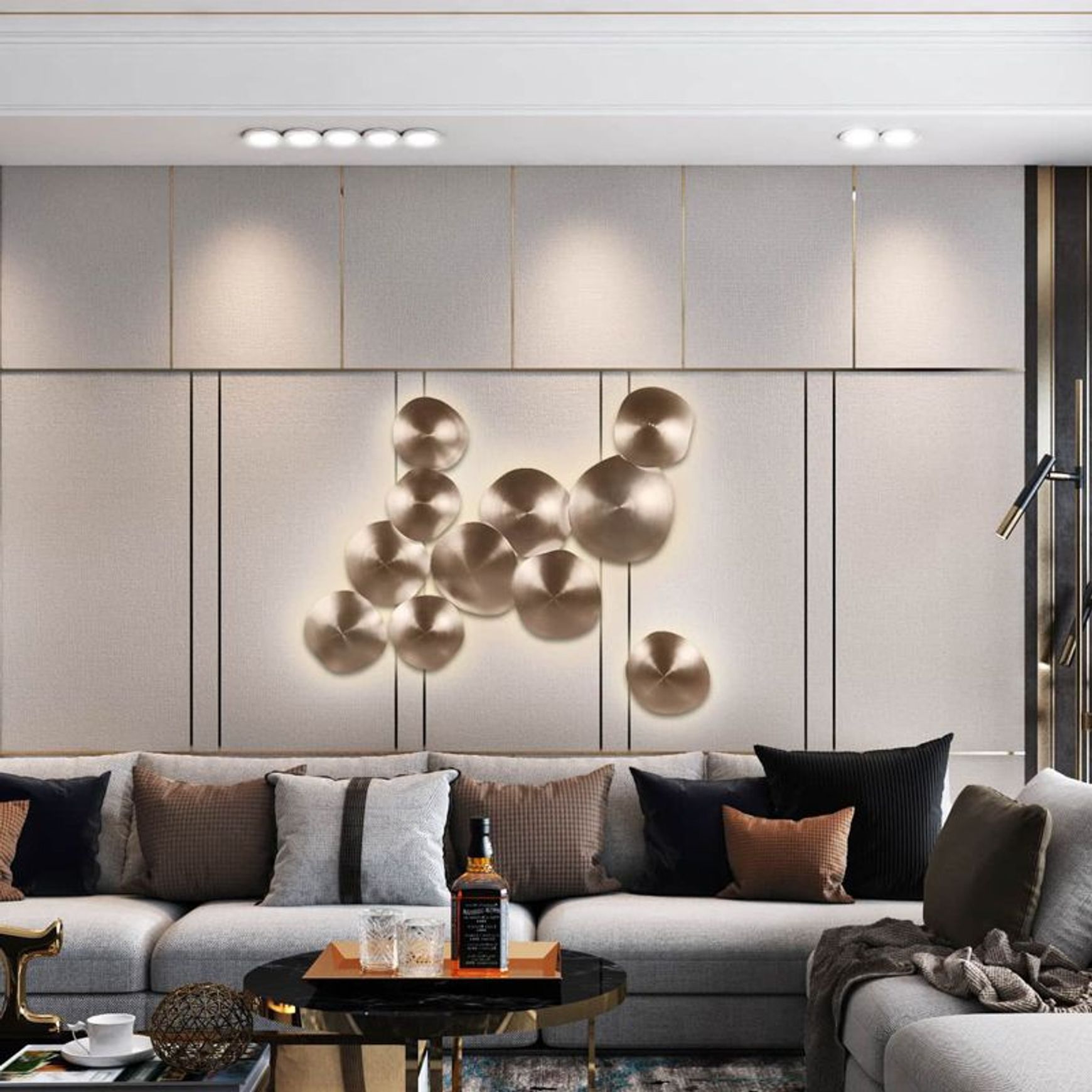 Chestnut 6-Light Cluster Wall Light