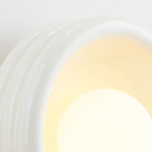 Silo Ceramic Sconce | Gloss White