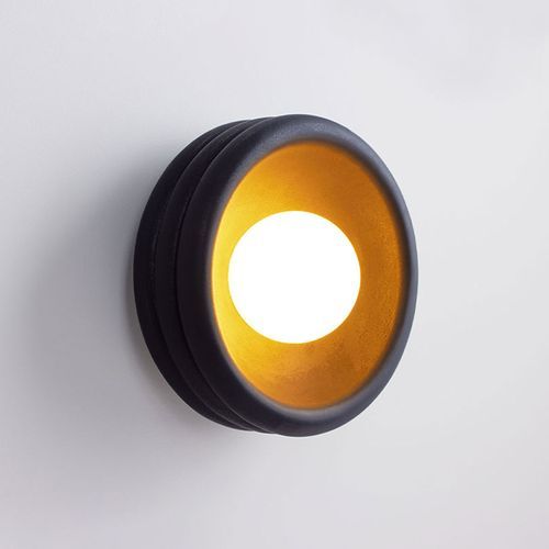 Silo Ceramic Sconce | Matte Black