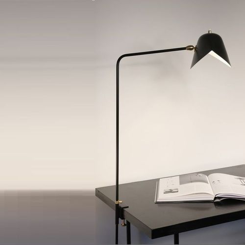 Simple Agrafee Table Lamp by Serge Mouille