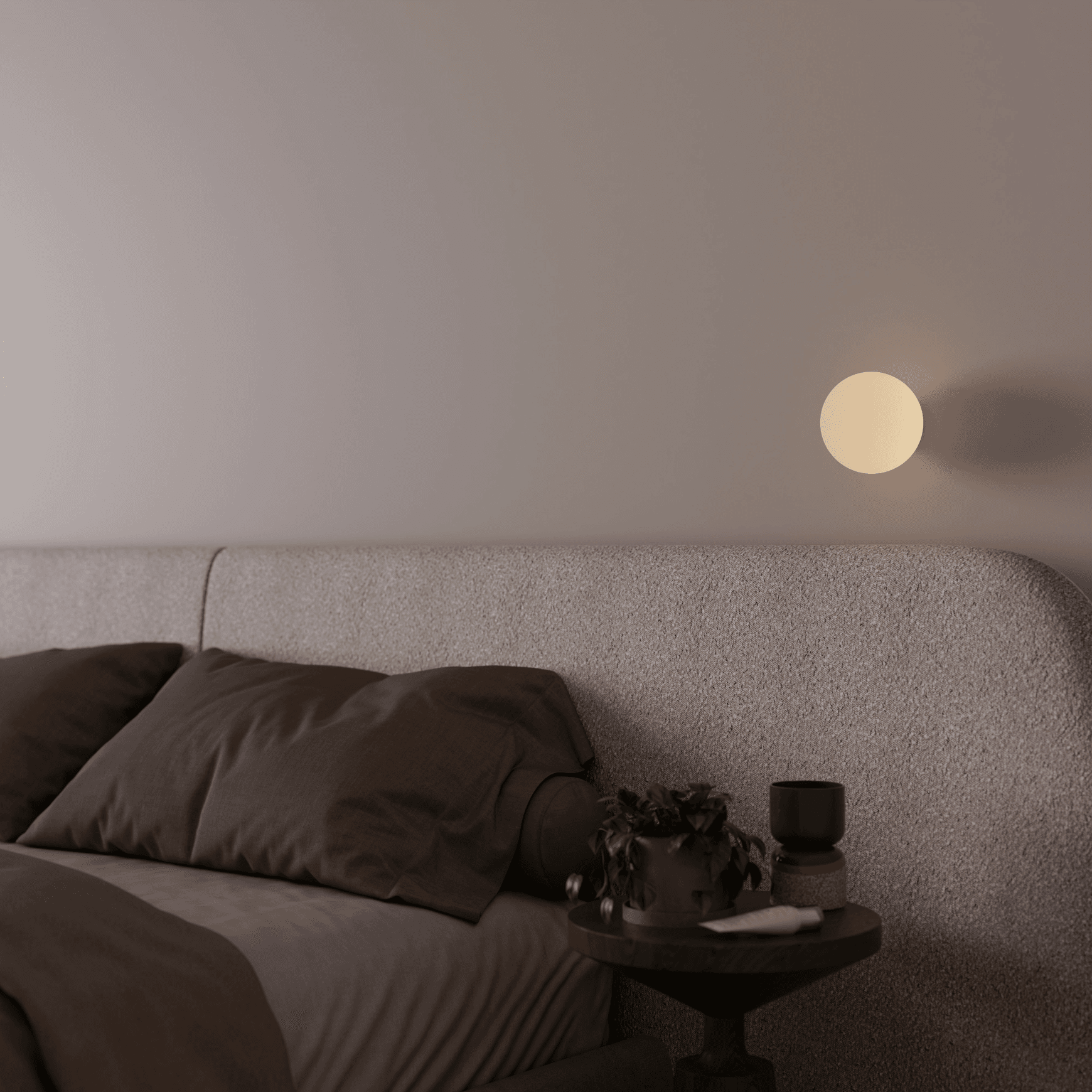 Crest Orb Glass Wall Light