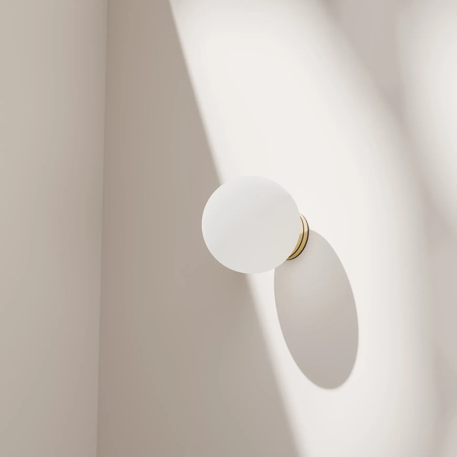 Crest Orb Glass Wall Light