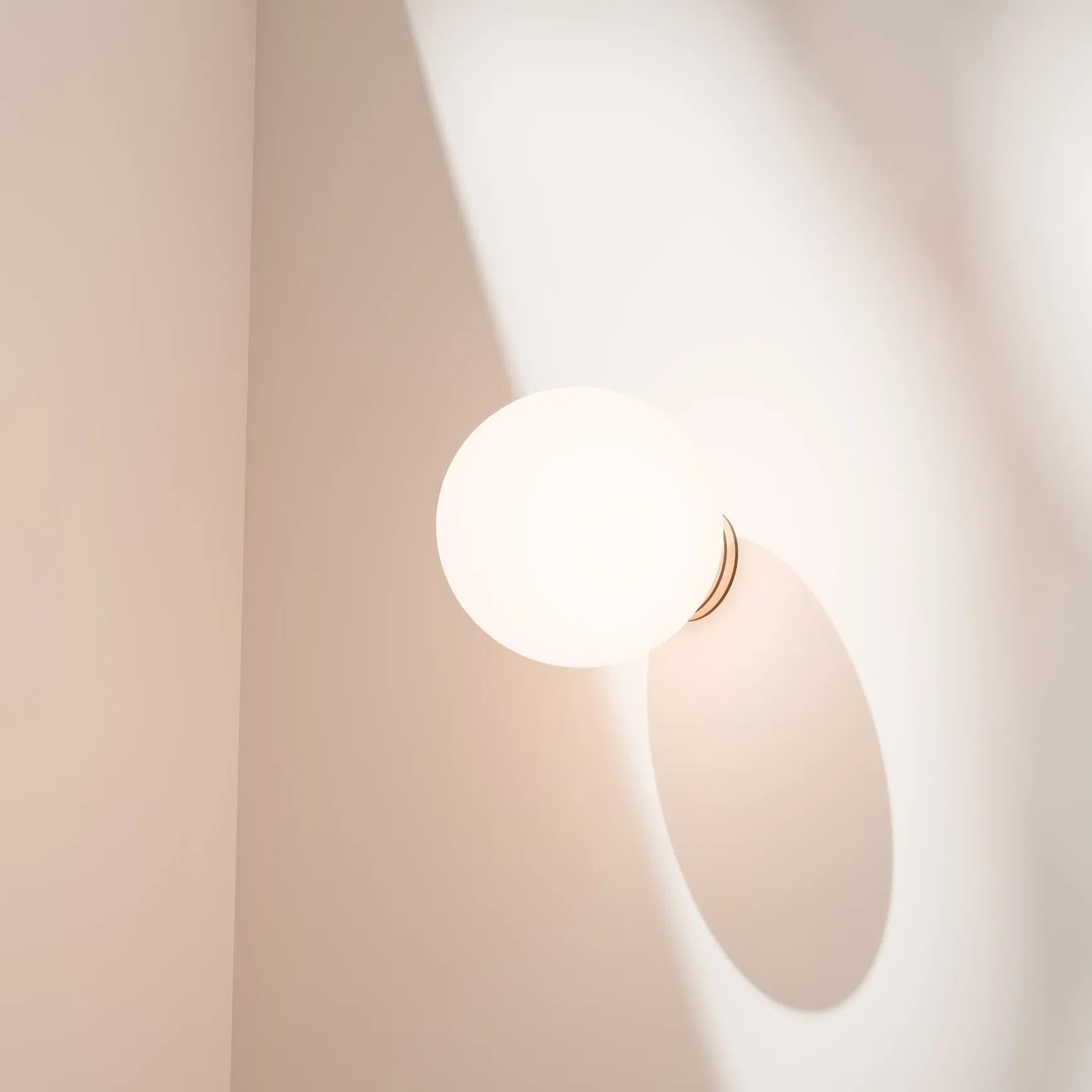 Crest Orb Glass Wall Light