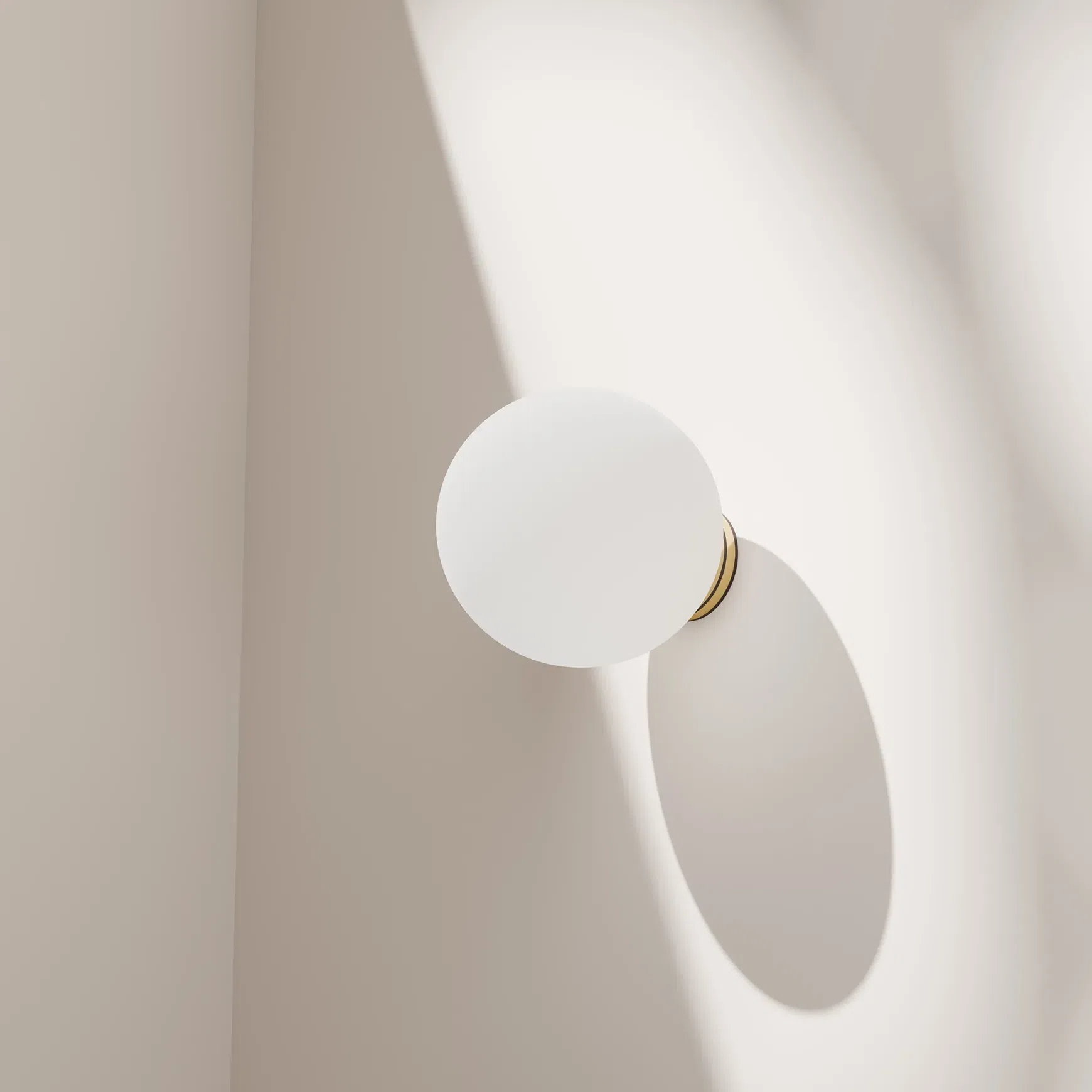 Crest Orb Glass Wall Light