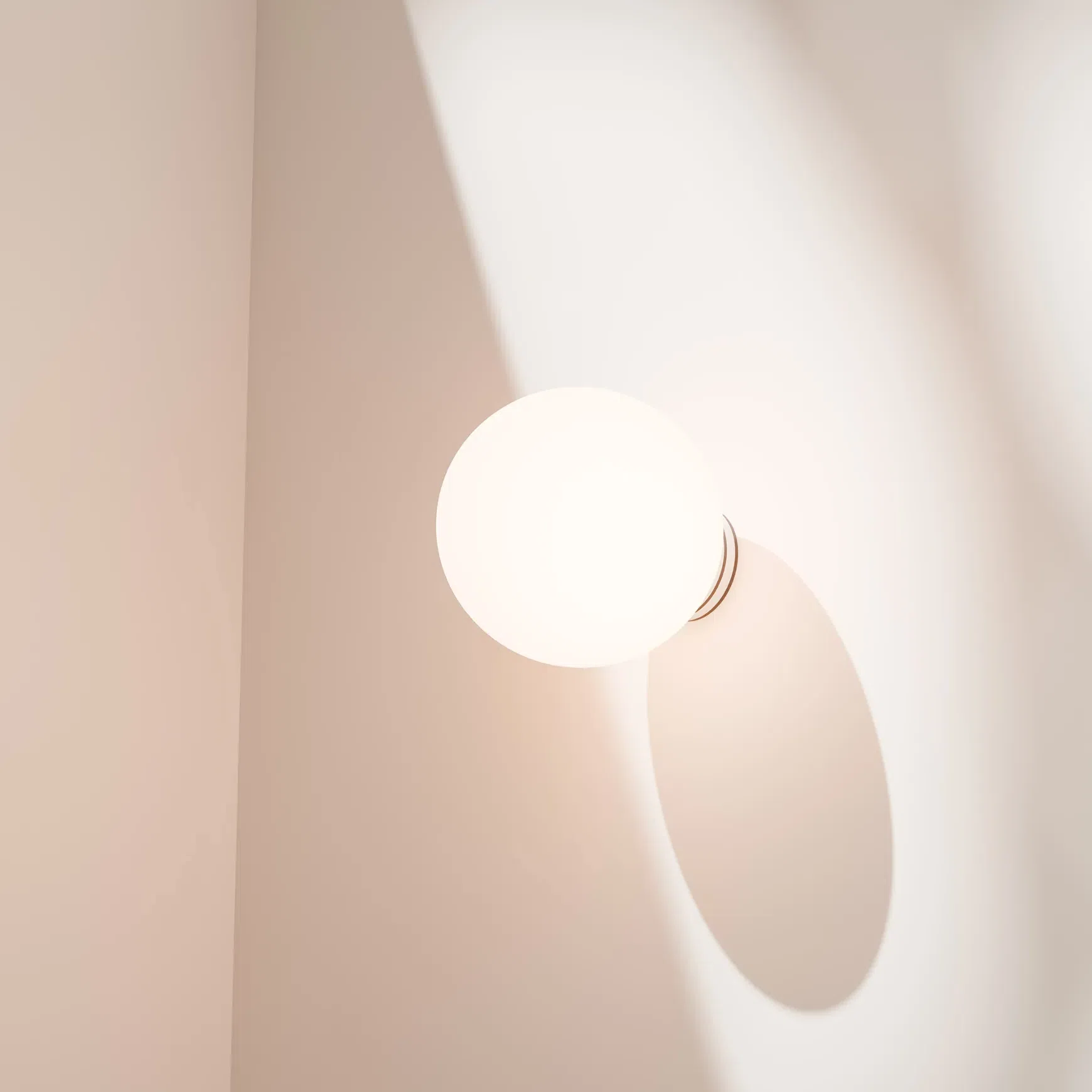 Crest Orb Glass Wall Light