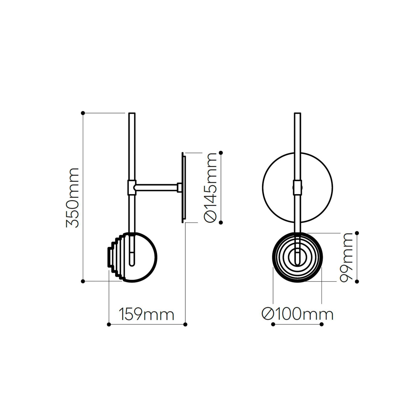 Dark & Bright Star Wall Light