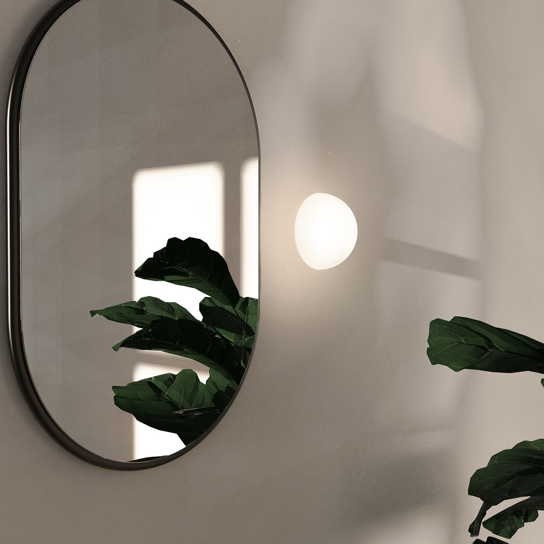 Dome Mirror Wall Light