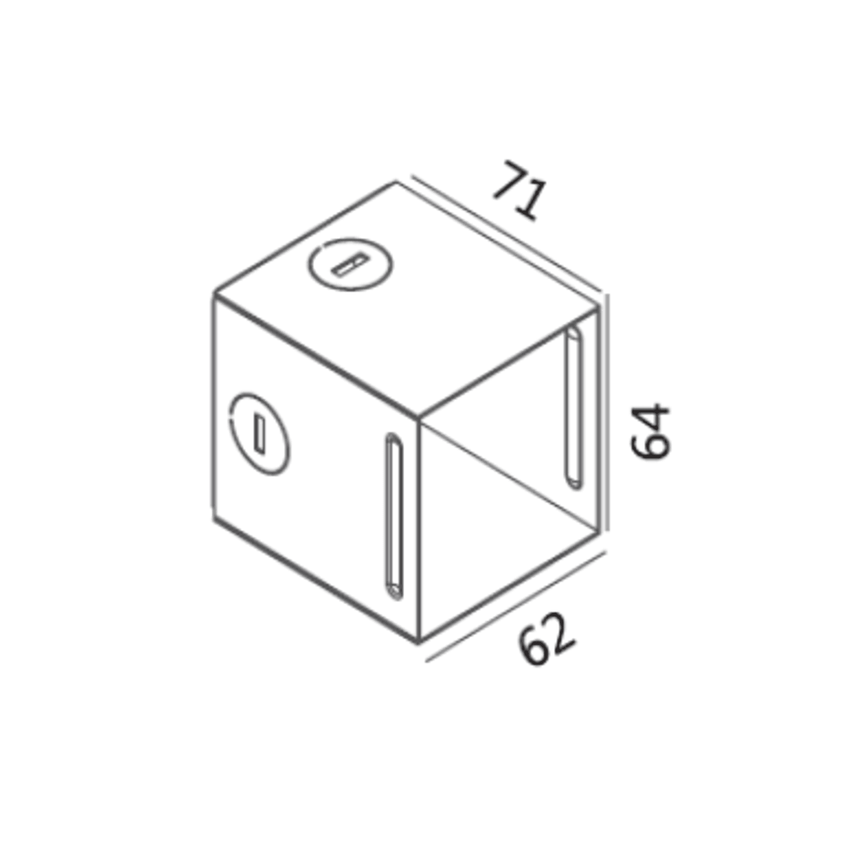 Square Halo Foot Light