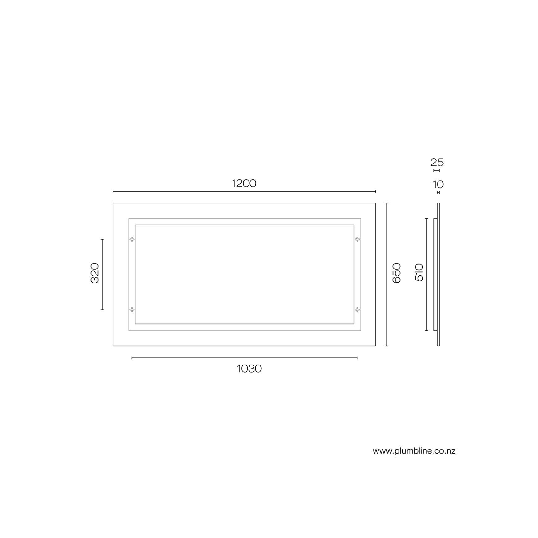 Frame Rectangle Wall Mirror