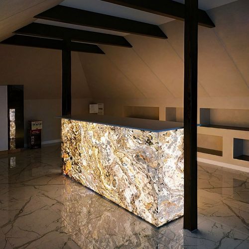 Ashen Gold (Translucent) Natural Thin Stone Veneers
