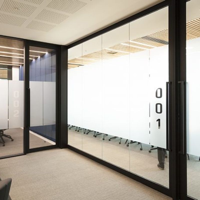 A Series 105 Aluminium Partition System