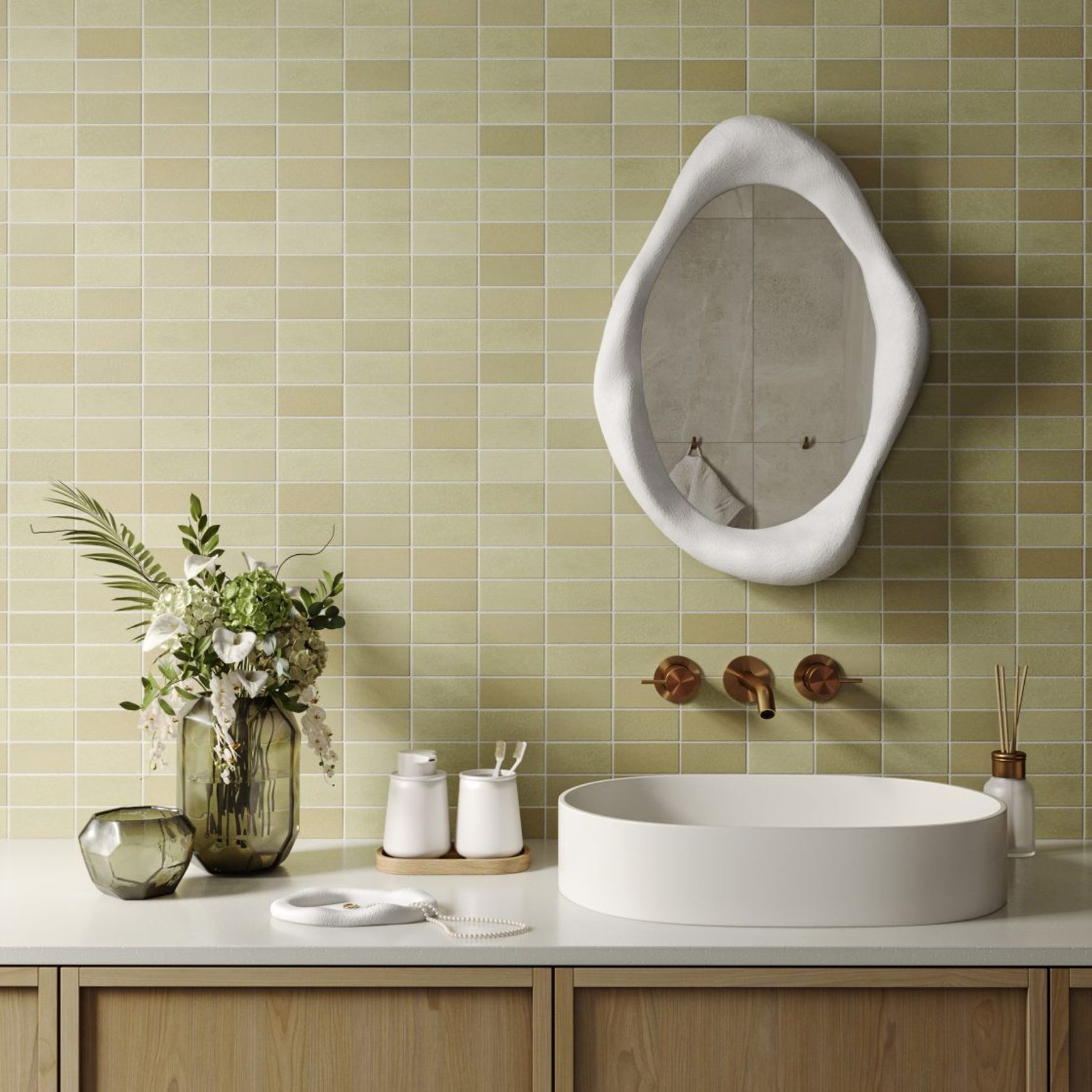 Tao Mini Brick Mosaic Tile Series