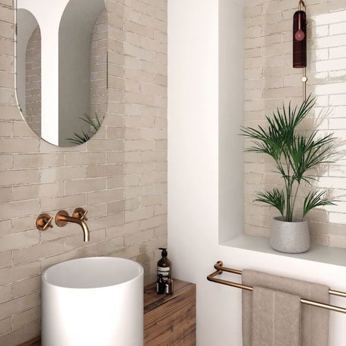 Tremain Oatmeal Gloss Subway 246x60mm