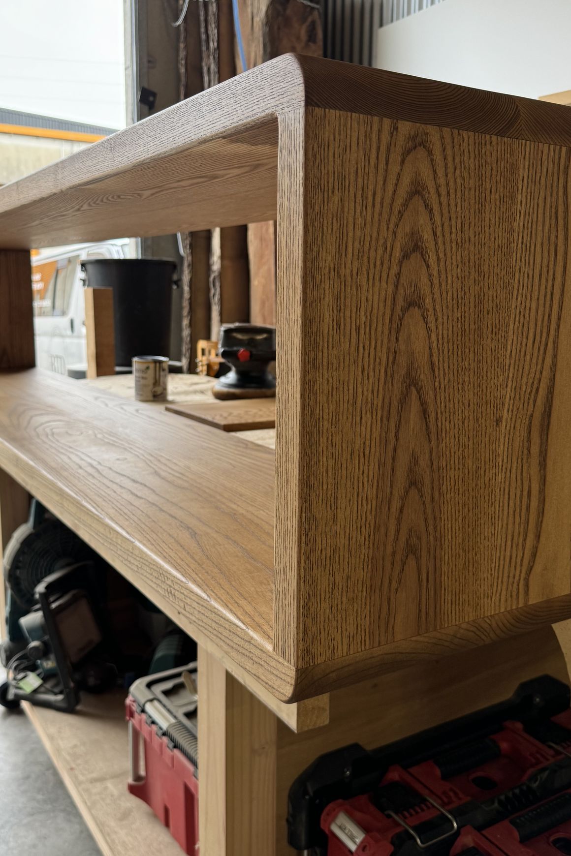 Bespoke Floating Wall Unit — American White Ash
