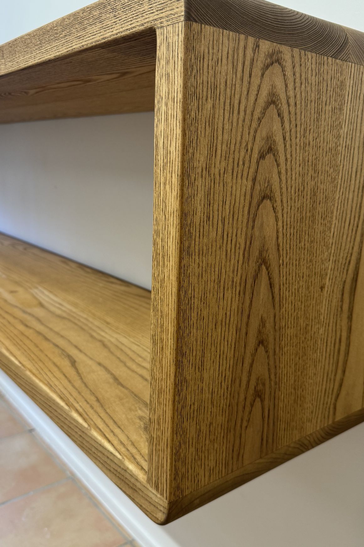 Bespoke Floating Wall Unit — American White Ash