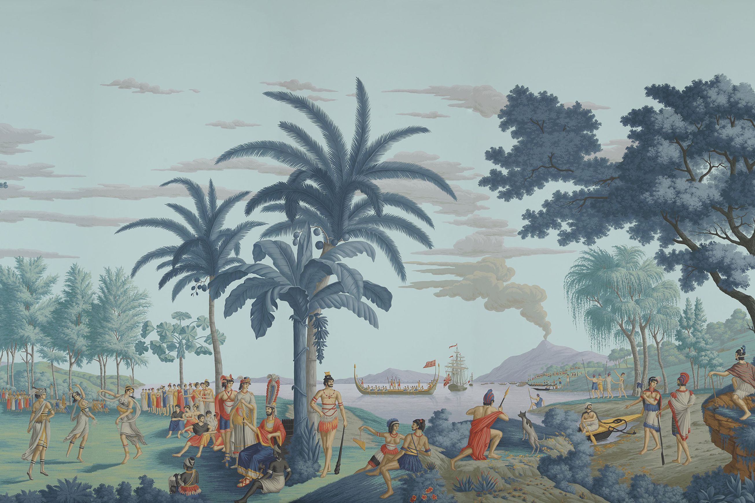 De Gournay Les Sauvages de la Mer Pacifique | Wallpaper