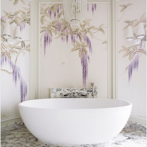 De Gournay Wisteria | Wallpaper