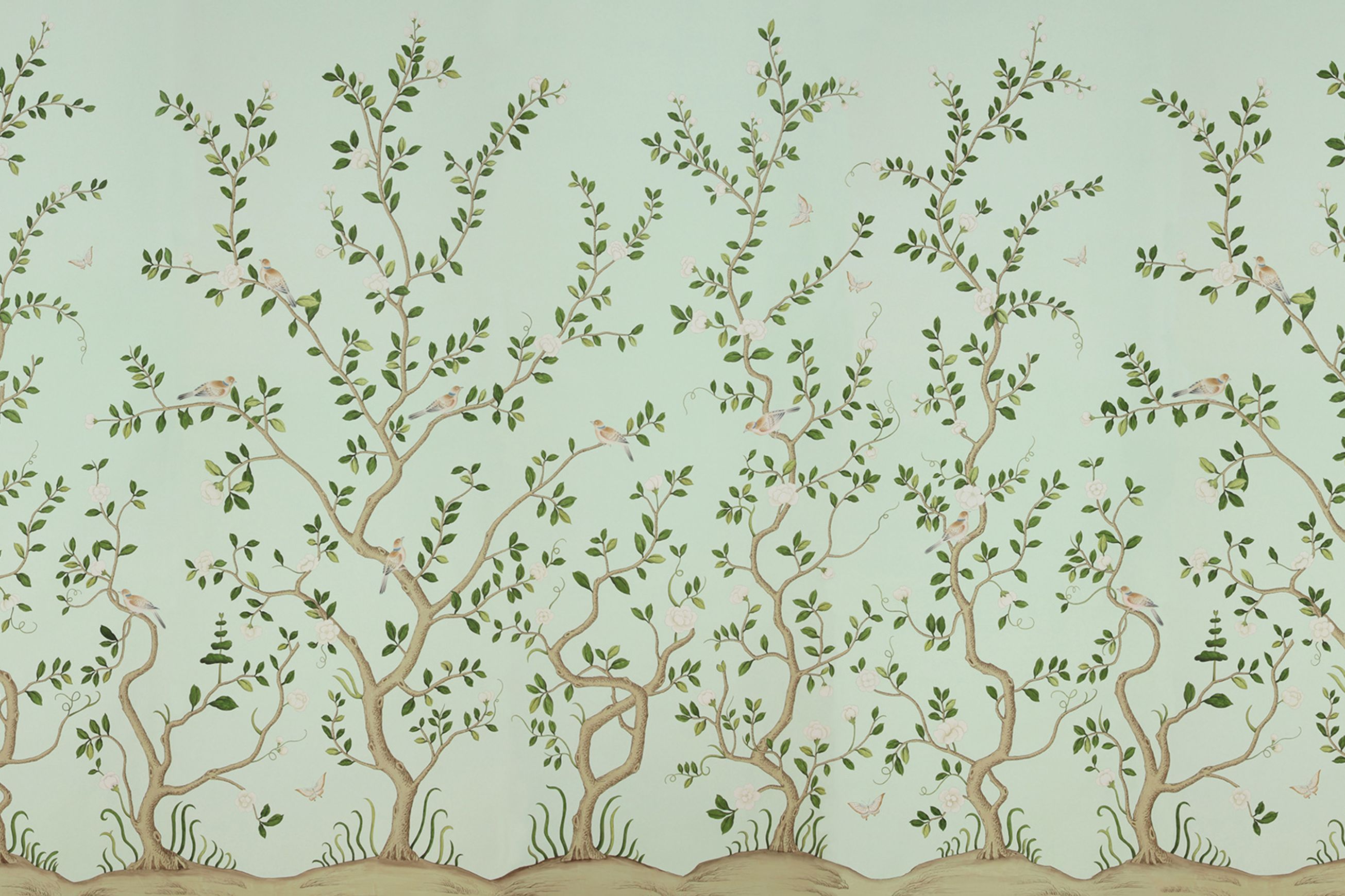 De Gournay Gustavian Garden | Wallpaper