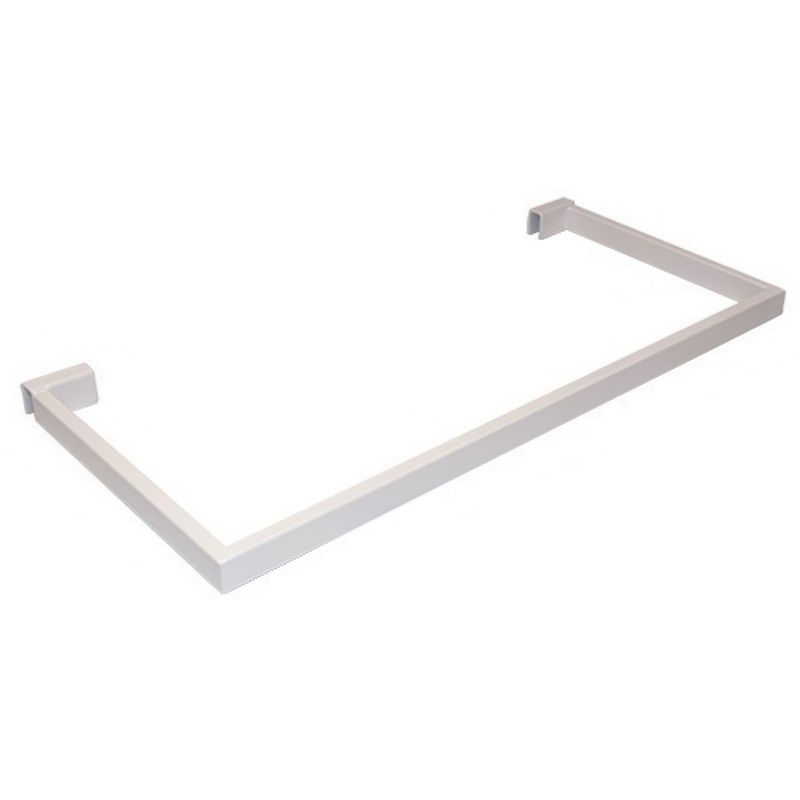 Flexiwall Clip-On Side Hang Rail 600mm White