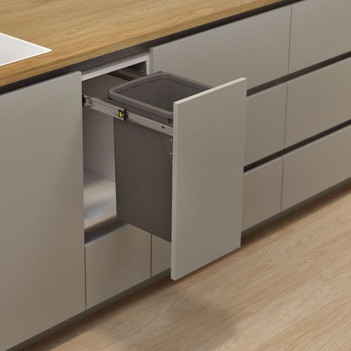 Hideaway Compact Bin 1 x 20L Bucket | Door Pull