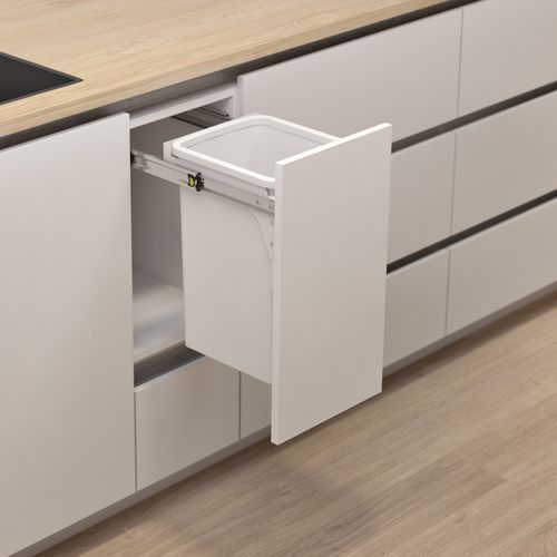 Hideaway Compact Bin 1 x 20L Bucket | Door Pull