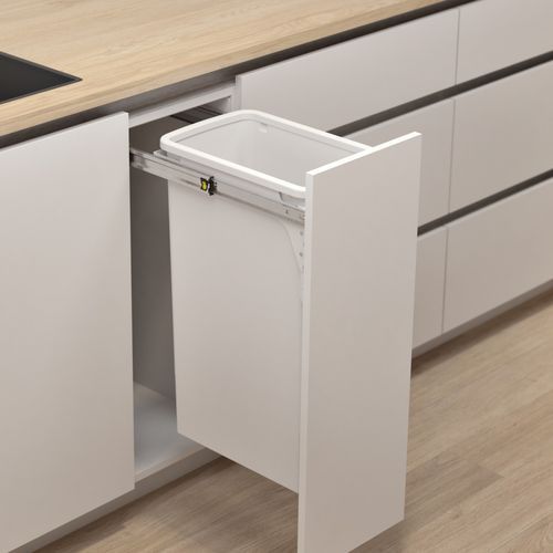 Hideaway Compact Bin 1 x 40L Bucket | Door Pull