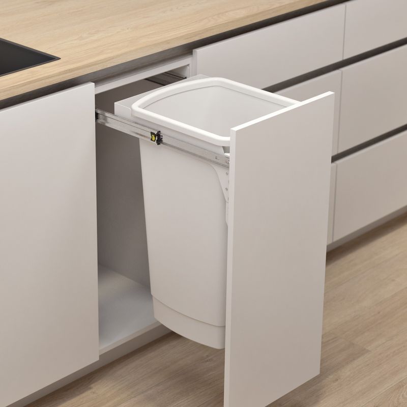 Hideaway Compact 1 x 50L Bucket | Door Pull