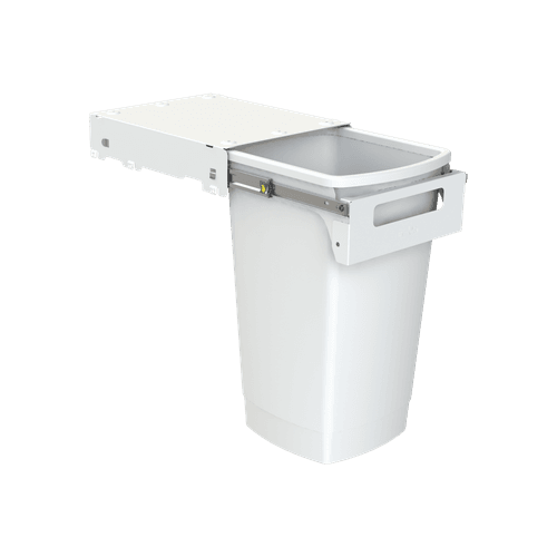 Hideaway Compact Bin 1 x 50L Bucket | Handle Pull