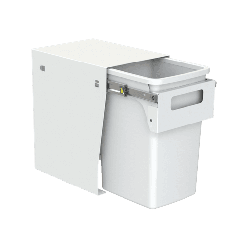 Compact Floor Mount 1 x 20L | Handle Pull | White