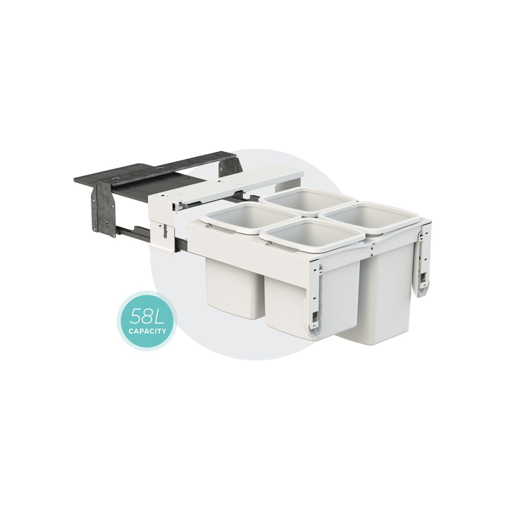 Concelo 2x13L 2x16L Bucket | Waste + Recycling | Cinder