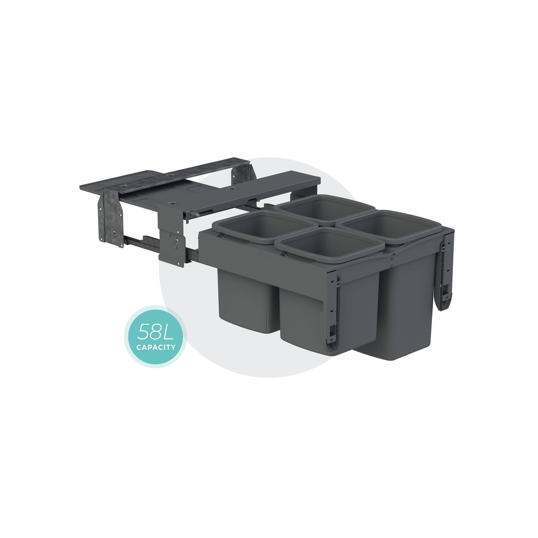 Concelo 2x13L 2x16L Bucket | Waste + Recycling | Cinder