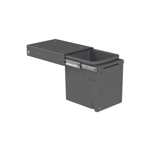 Hideaway Compact 1 x 15L Bucket | Door Pull | Cinder
