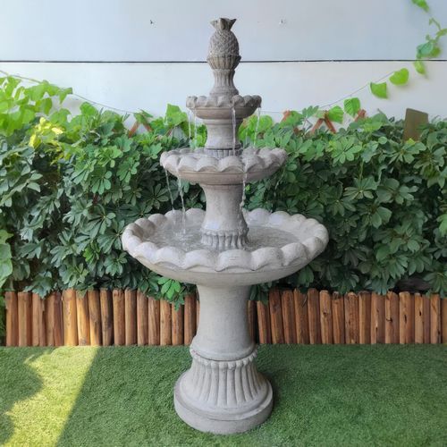 3 Tier Water Fountain - White