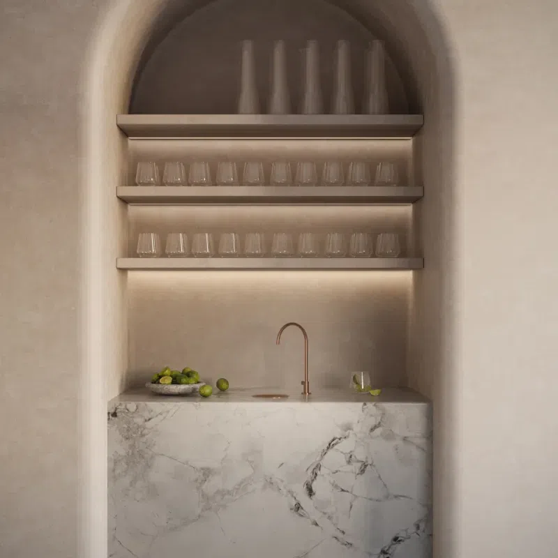 Mini Water Filter Tap with Font Drain