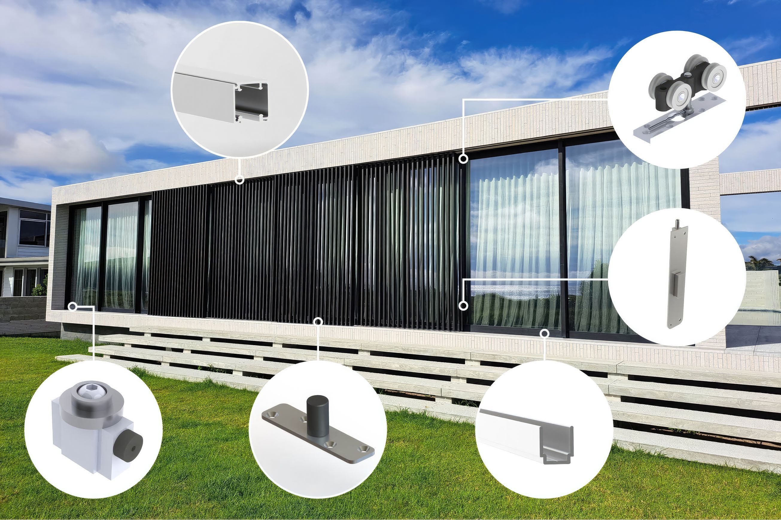 Sliding Door Hardware System