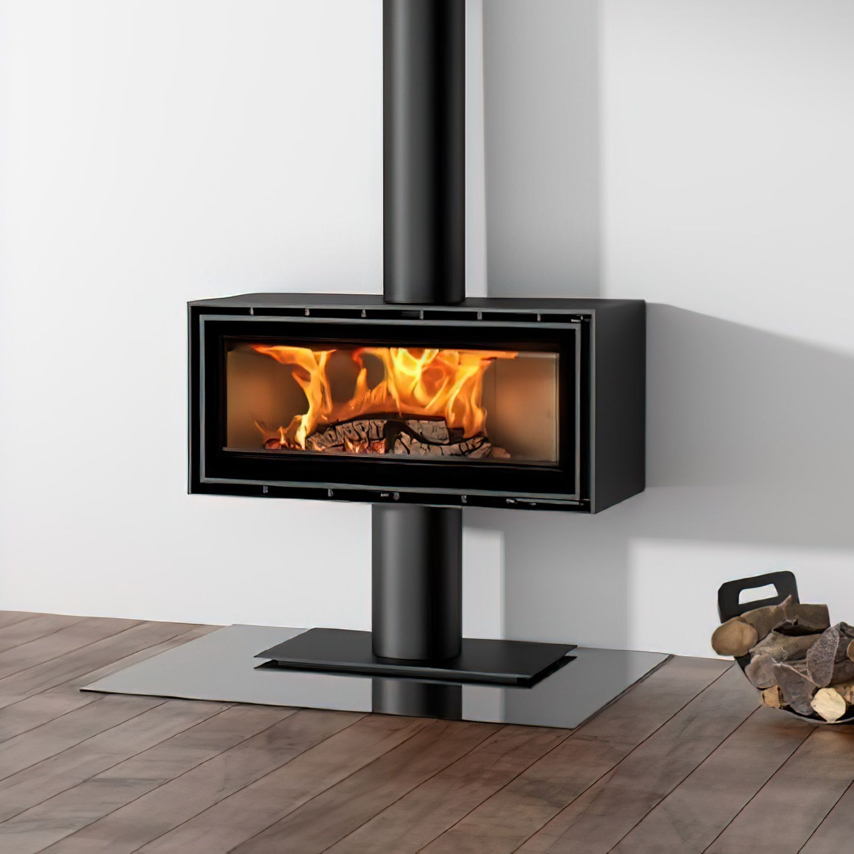 ADF Linea 100 P Freestanding Fireplace