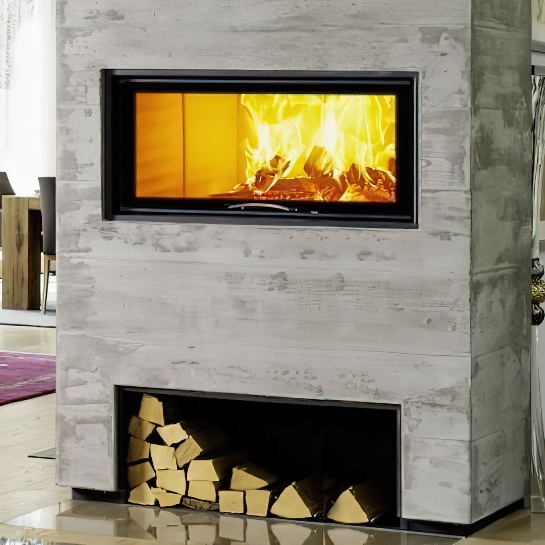 Austroflamm 120-45 S Inbuilt Fireplace