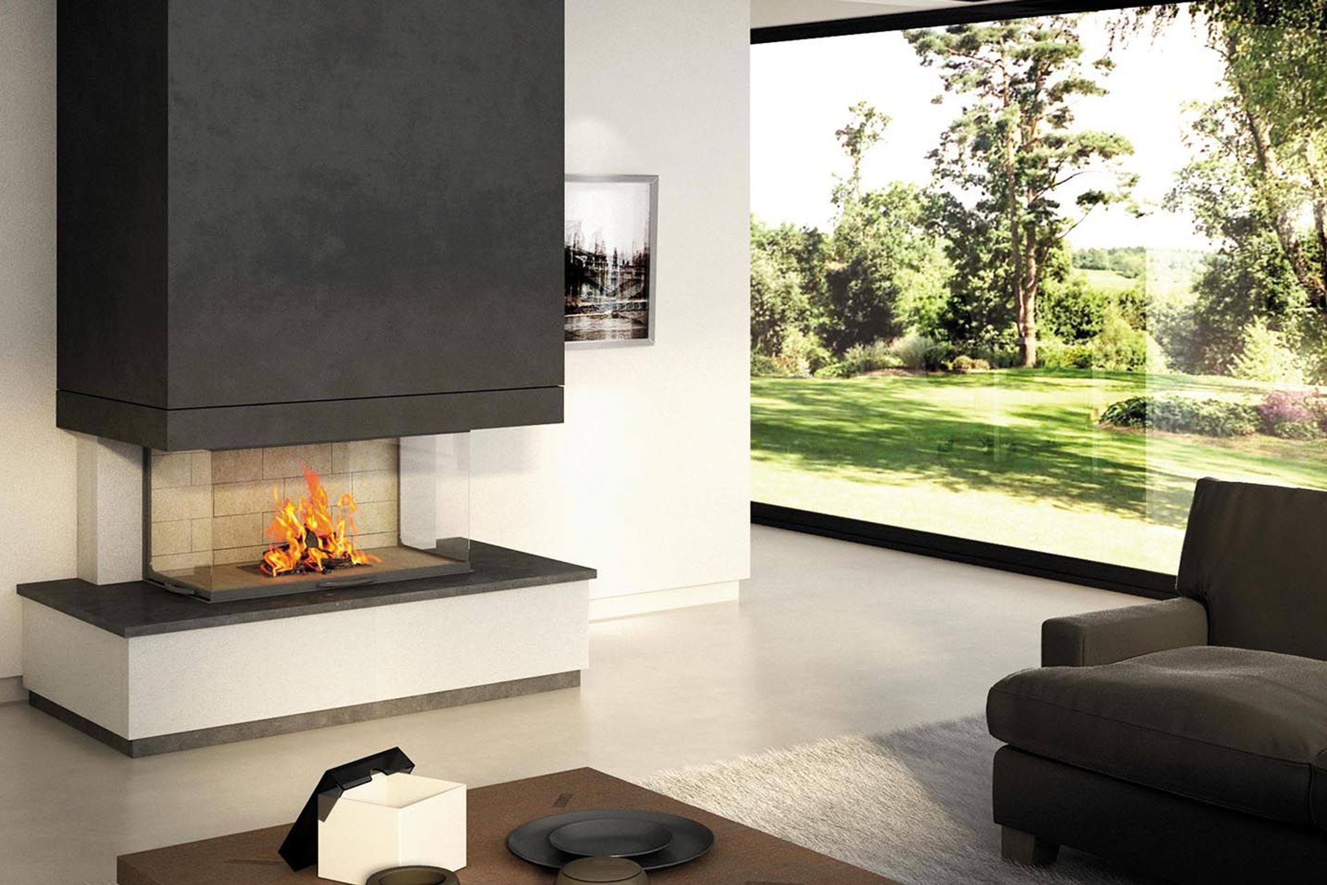 Axis H1200 3V - Three Sided Fireplace