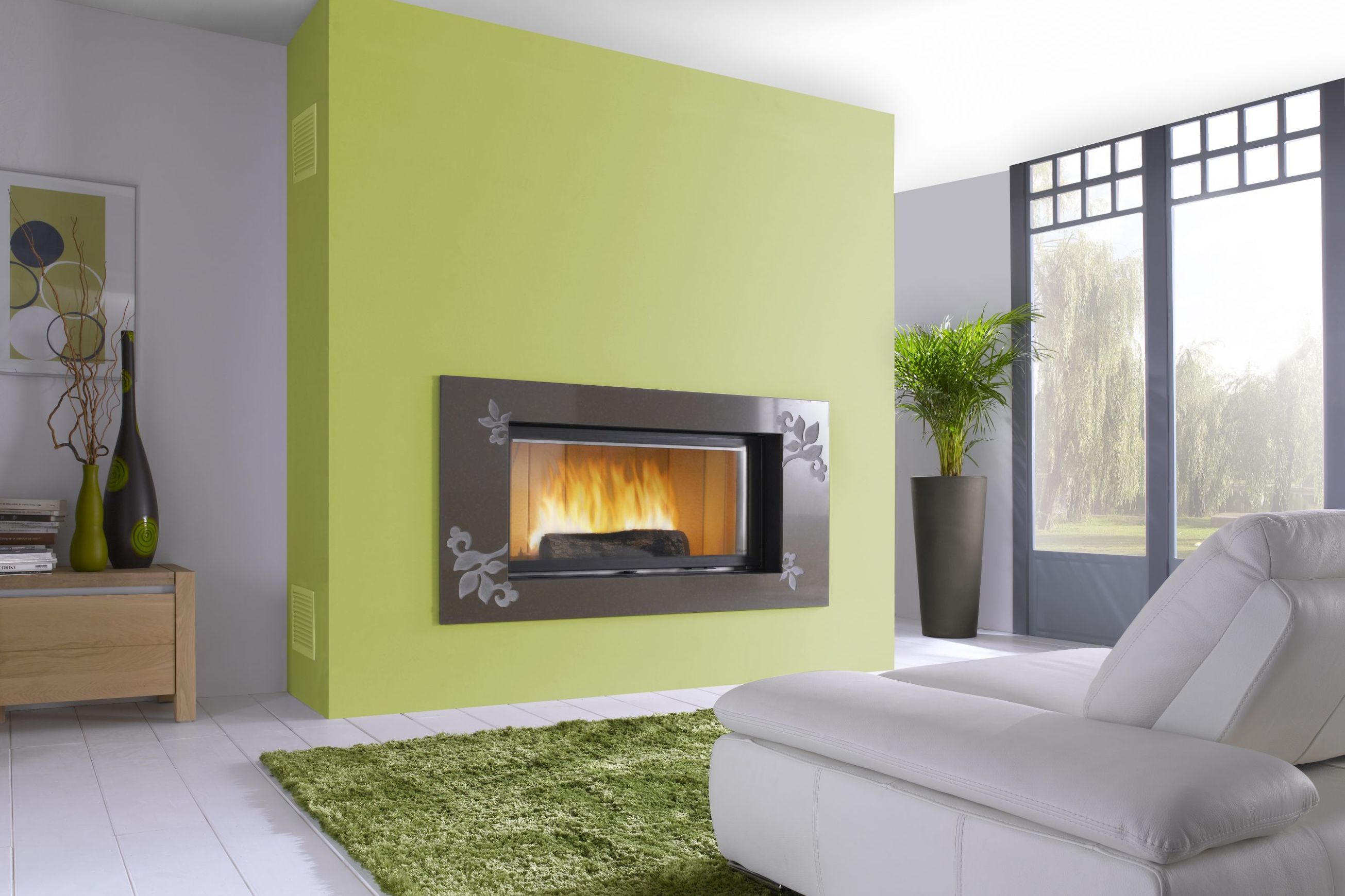 Cheminee Chazelles Designer D1350 Wood Fireplace
