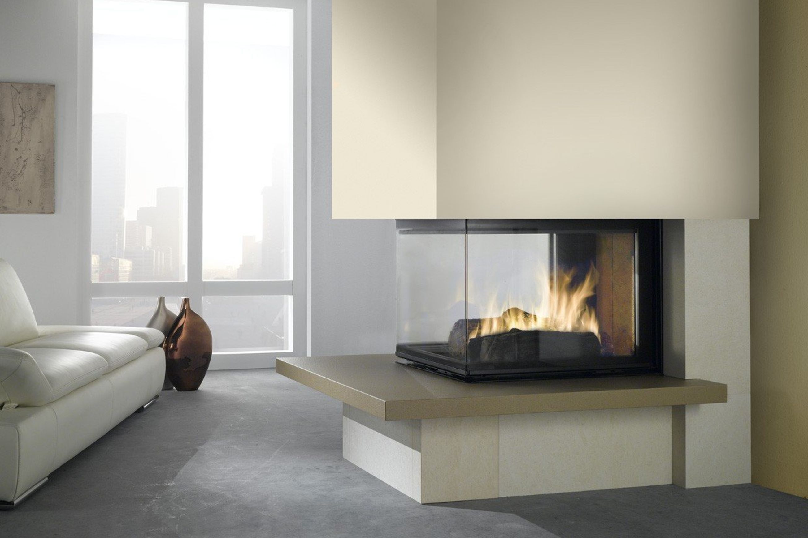 Cheminee Chazelles D1000EPI Designer Wood Fireplace