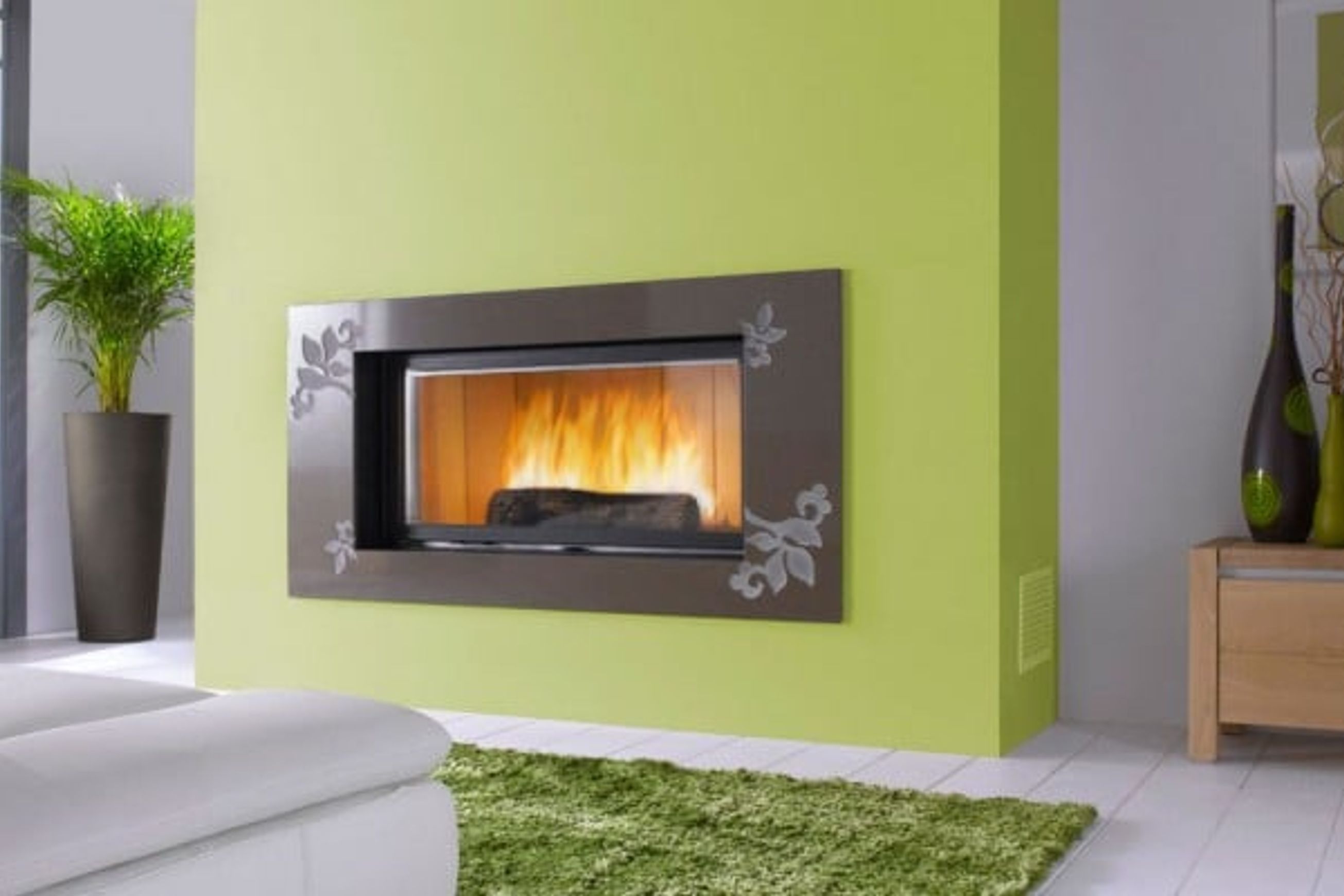 Cheminee Chazelles Designer D1200 Wood Fireplace